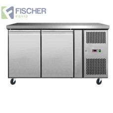 Fischer 2 Door Bench Fridge Euro 282L - EBC02-SS